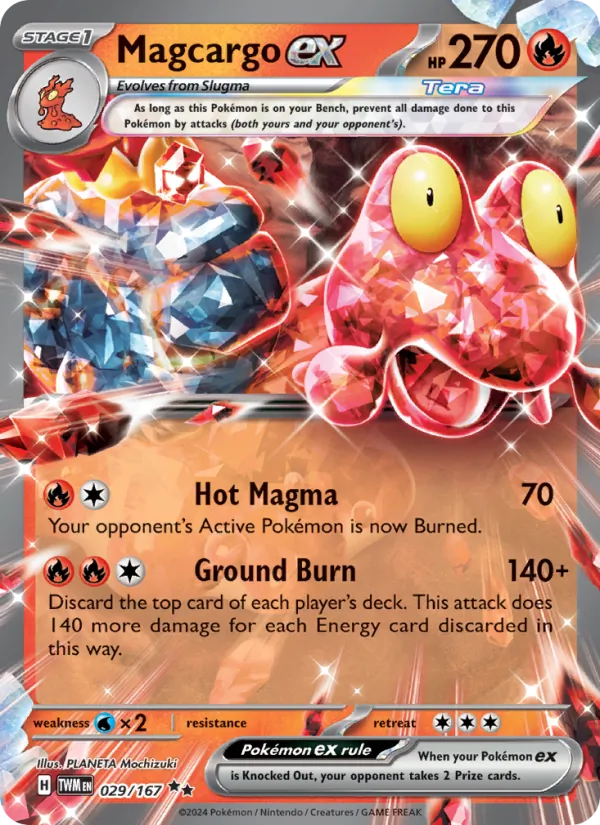 Magcargo ex #029 – Twilight Masquerade card
