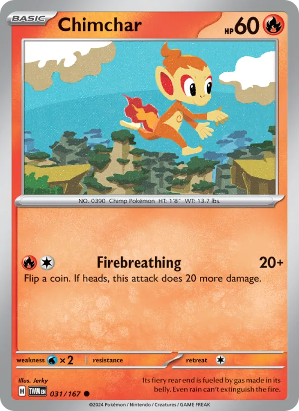 Chimchar #031 – Twilight Masquerade card