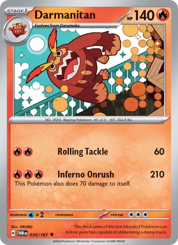 Darmanitan #035 – Twilight Masquerade card