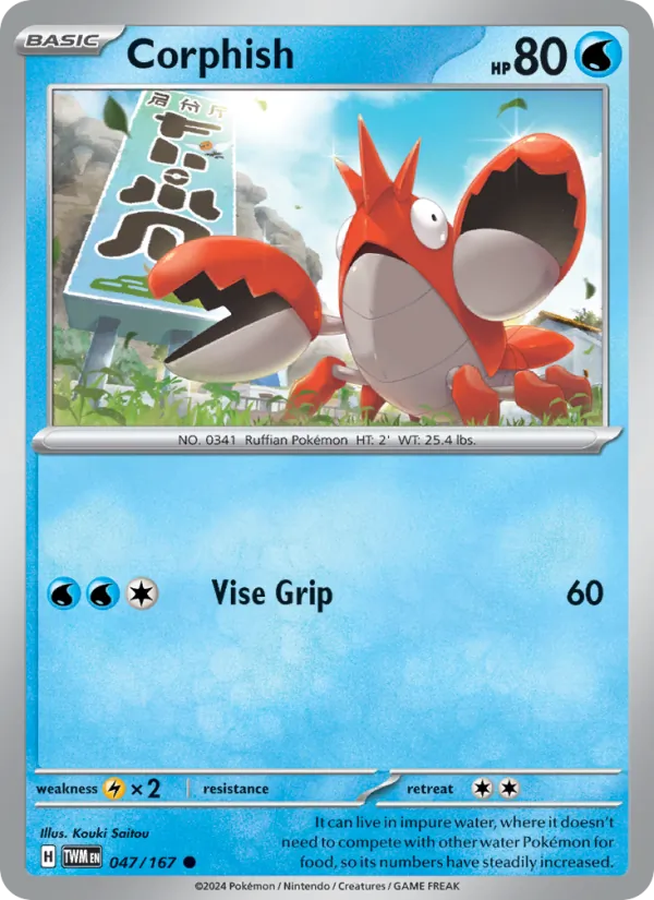 Corphish #047 – Twilight Masquerade card