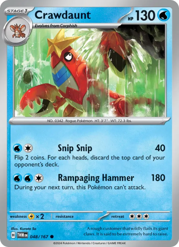Crawdaunt #048 – Twilight Masquerade card