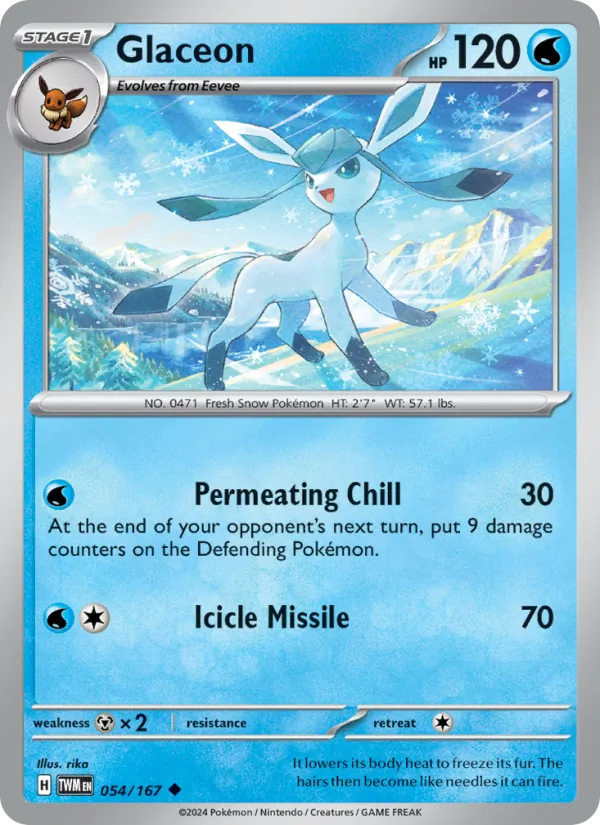 Glaceon #054 – Twilight Masquerade card