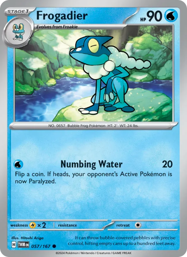 Frogadier #057 – Twilight Masquerade card
