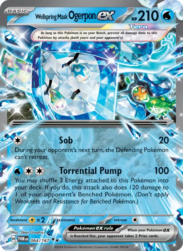 Wellspring Mask Ogerpon ex #064 – Twilight Masquerade card