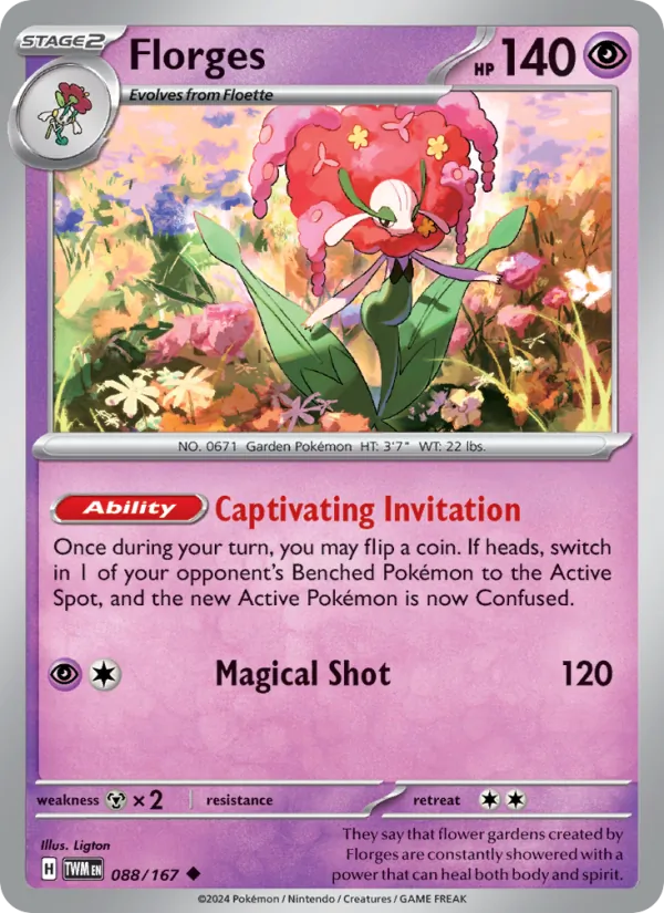 Florges #088 – Twilight Masquerade card