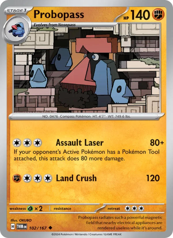 Probopass #102 – Twilight Masquerade card