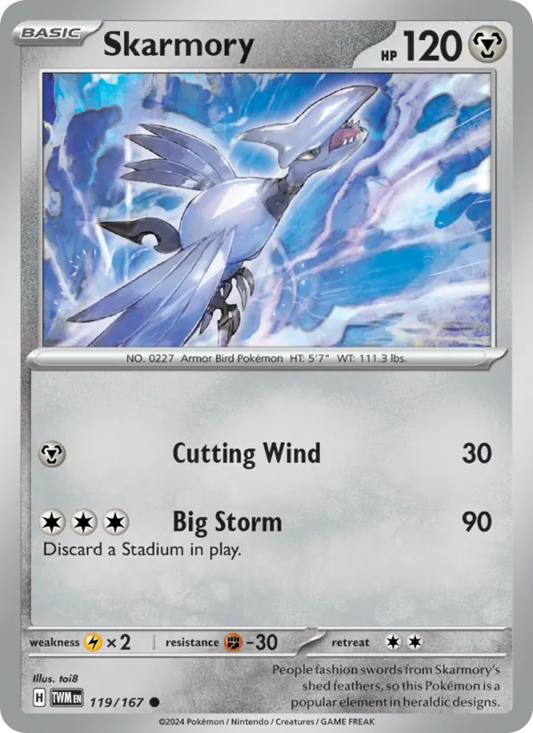 Skarmory #119 – Twilight Masquerade card