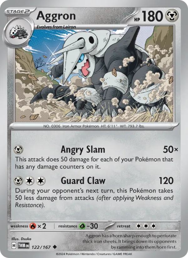 Aggron #122 – Twilight Masquerade card