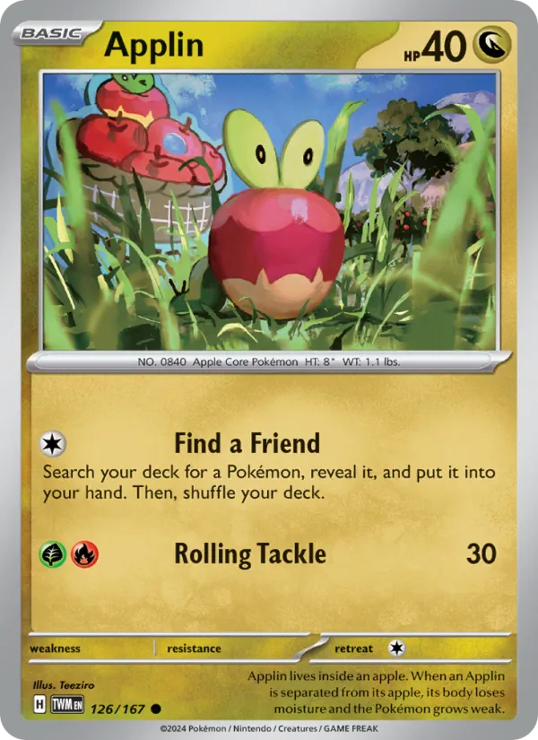 Applin #126 – Twilight Masquerade card