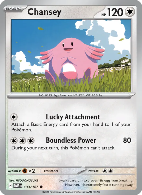 Chansey #133 – Twilight Masquerade card