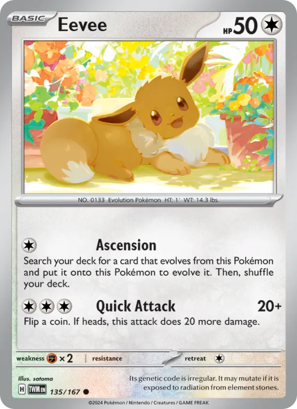 Eevee #135 – Twilight Masquerade card
