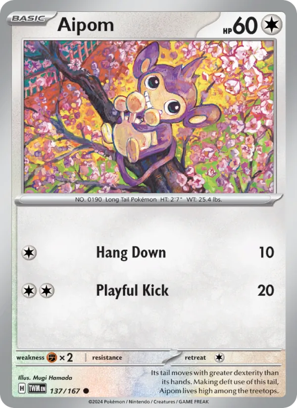 Aipom #137 – Twilight Masquerade card