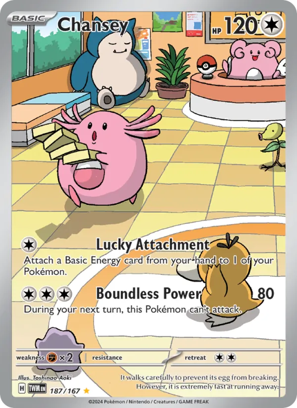 Chansey #187 – Twilight Masquerade card
