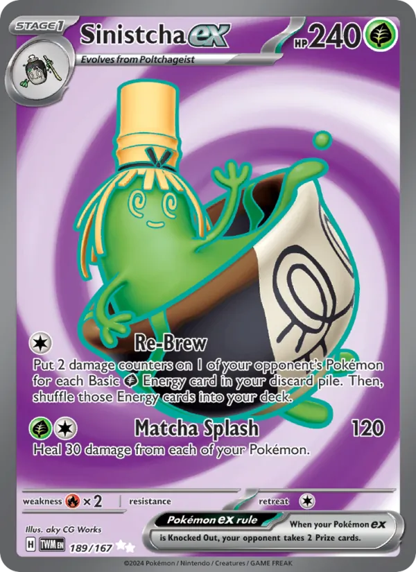 Sinistcha ex #189 – Twilight Masquerade card