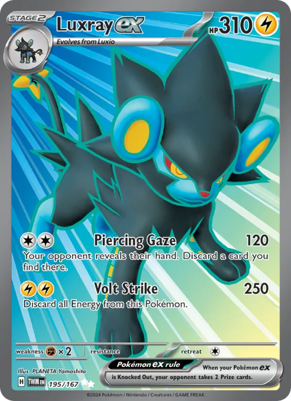 Luxray ex #195 – Twilight Masquerade card