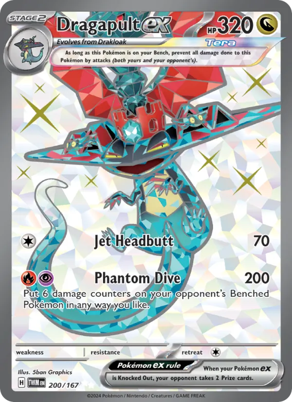 Dragapult ex #200 – Twilight Masquerade card