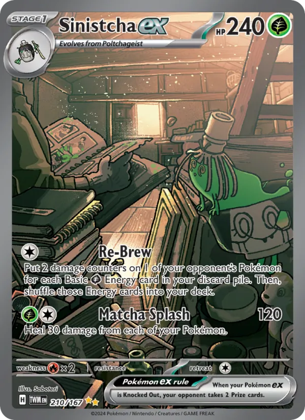 Sinistcha ex #210 – Twilight Masquerade card