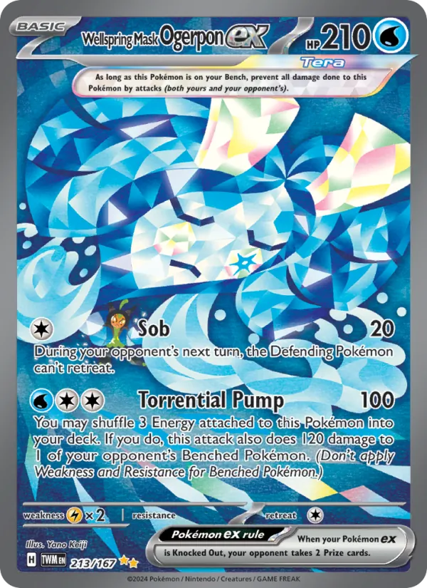 Wellspring Mask Ogerpon ex #213 – Twilight Masquerade card
