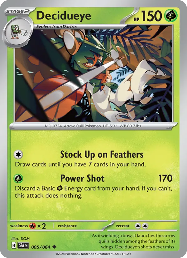 Decidueye #005 – Shrouded Fable card