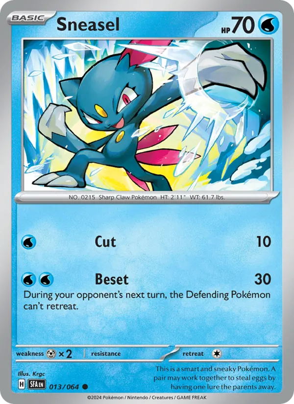 Sneasel #013 – Shrouded Fable card