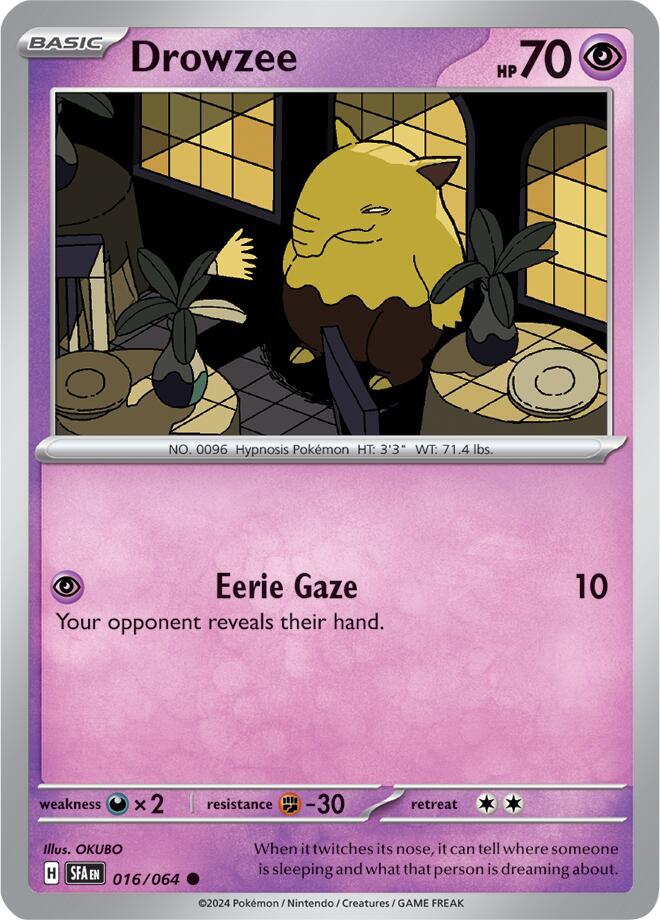 Drowzee #016 – Shrouded Fable card