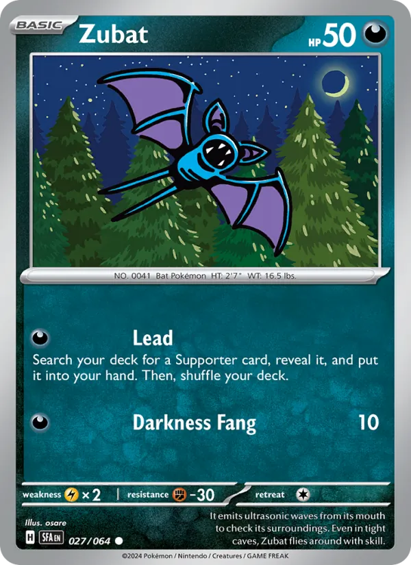 Zubat #027 – Shrouded Fable card