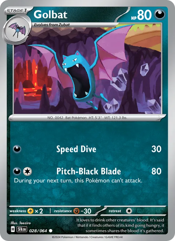 Golbat #028 – Shrouded Fable card