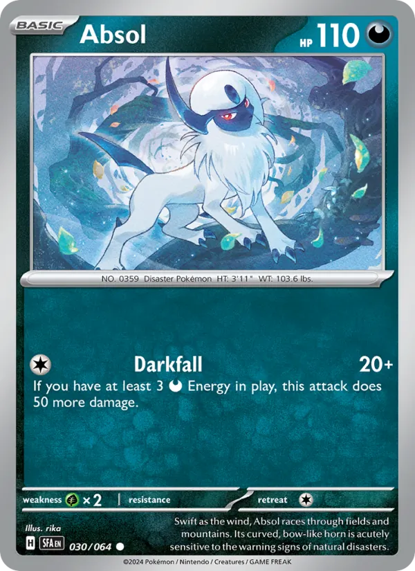 Absol #030 – Shrouded Fable card