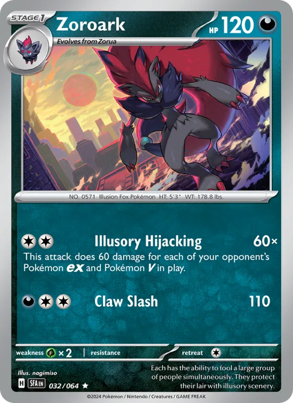 Zoroark #032 – Shrouded Fable card