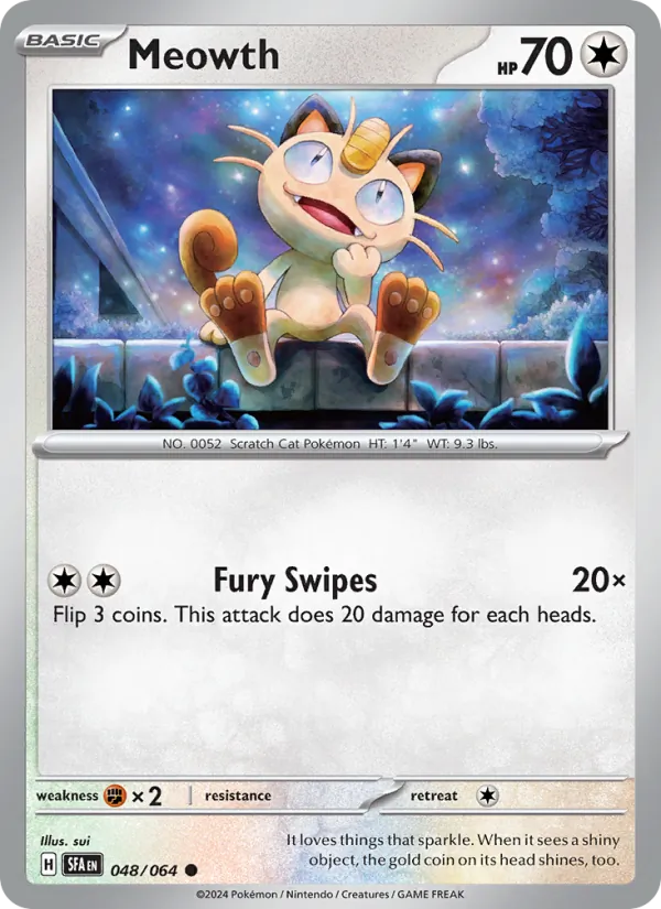Meowth #048 – Shrouded Fable card