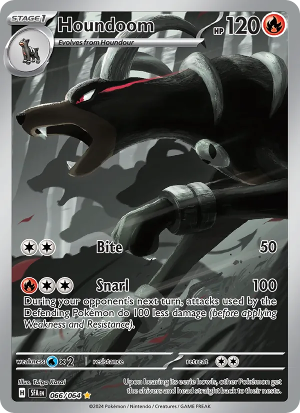 Houndoom #066 – Shrouded Fable card
