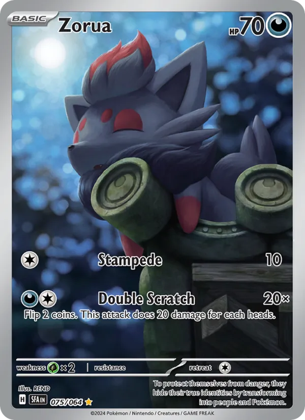 Zorua #075 – Shrouded Fable card