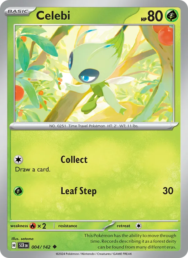 Celebi #004 – Stellar Crown card