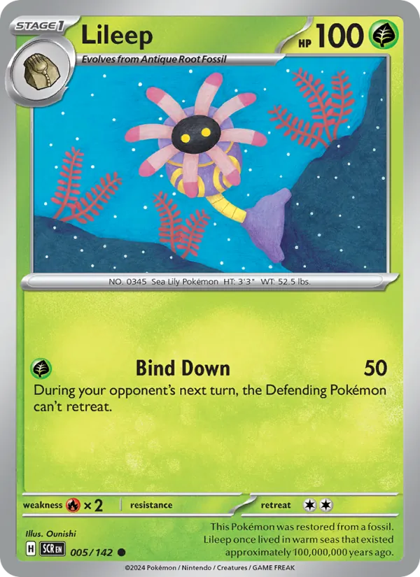 Lileep #005 – Stellar Crown card