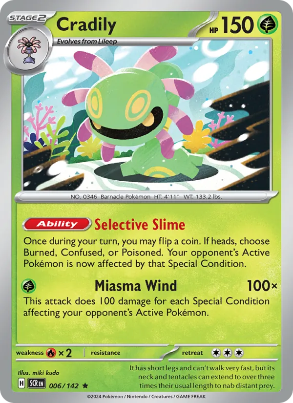 Cradily #006 – Stellar Crown card