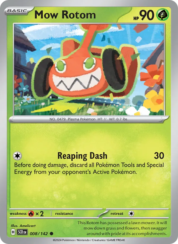 Mow Rotom #008 – Stellar Crown card