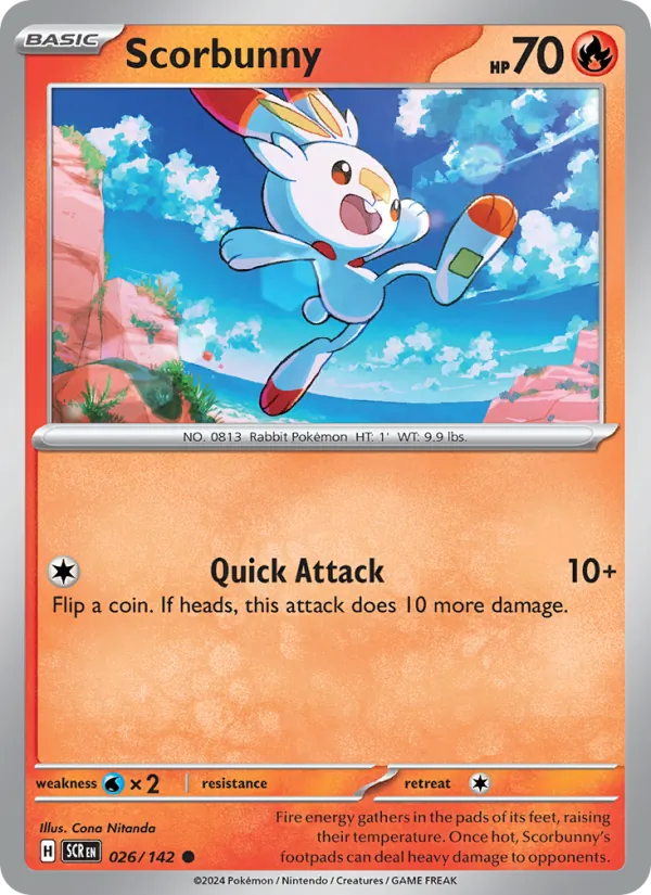 Scorbunny #026 – Stellar Crown card