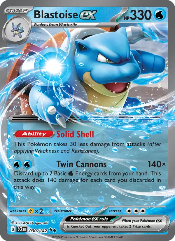 Blastoise ex #030 – Stellar Crown card