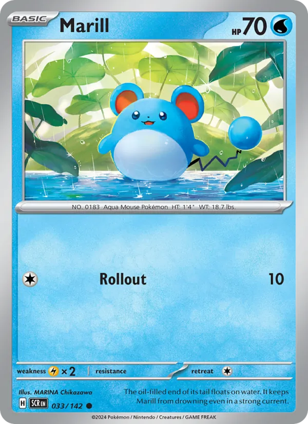 Marill #033 – Stellar Crown card
