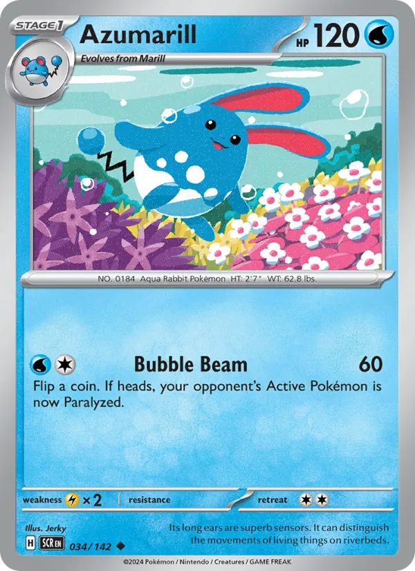 Azumarill #034 – Stellar Crown card