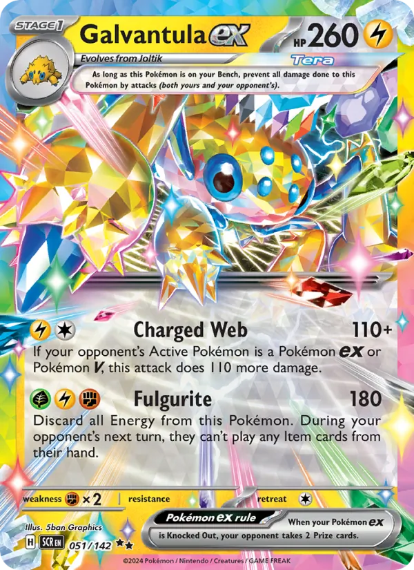 Galvantula ex #051 – Stellar Crown card