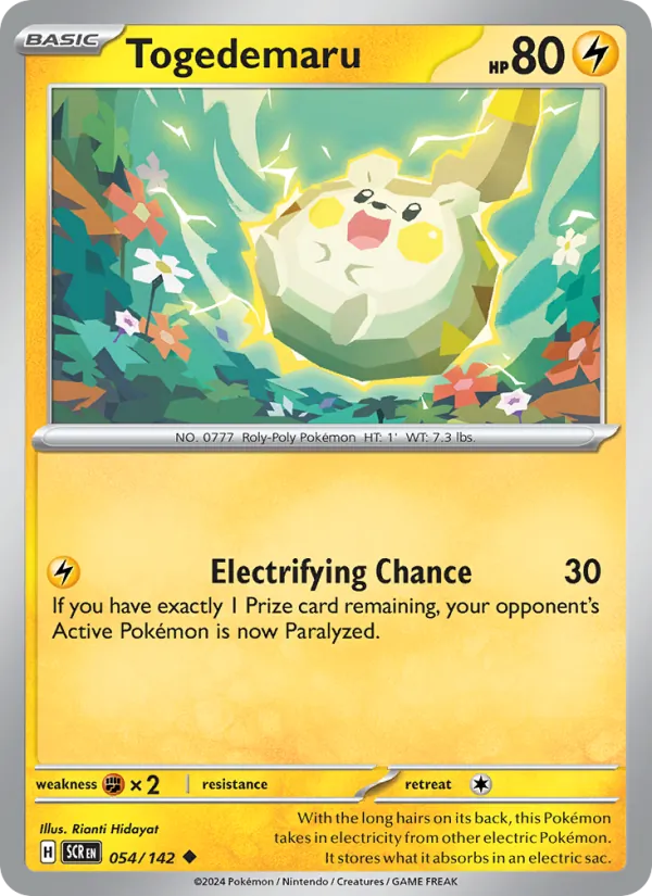 Togedemaru #054 – Stellar Crown card