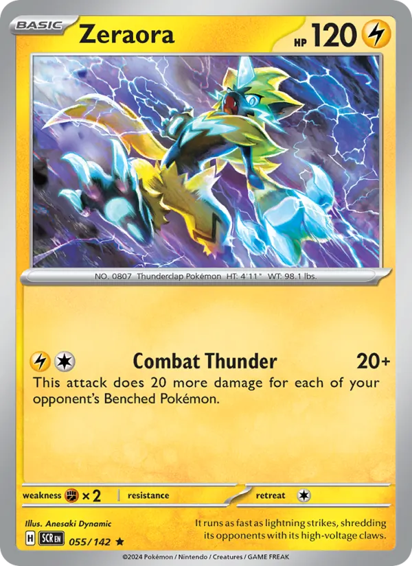 Zeraora #055 – Stellar Crown card