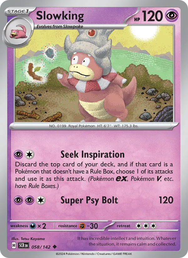 Slowking #058 – Stellar Crown card