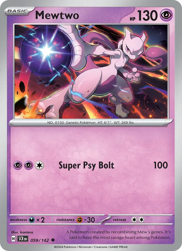 Mewtwo #059 – Stellar Crown card