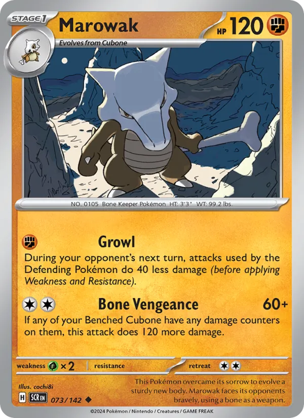 Marowak #073 – Stellar Crown card