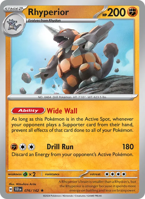 Rhyperior #076 – Stellar Crown card