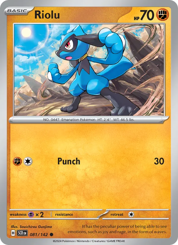 Riolu #081 – Stellar Crown card