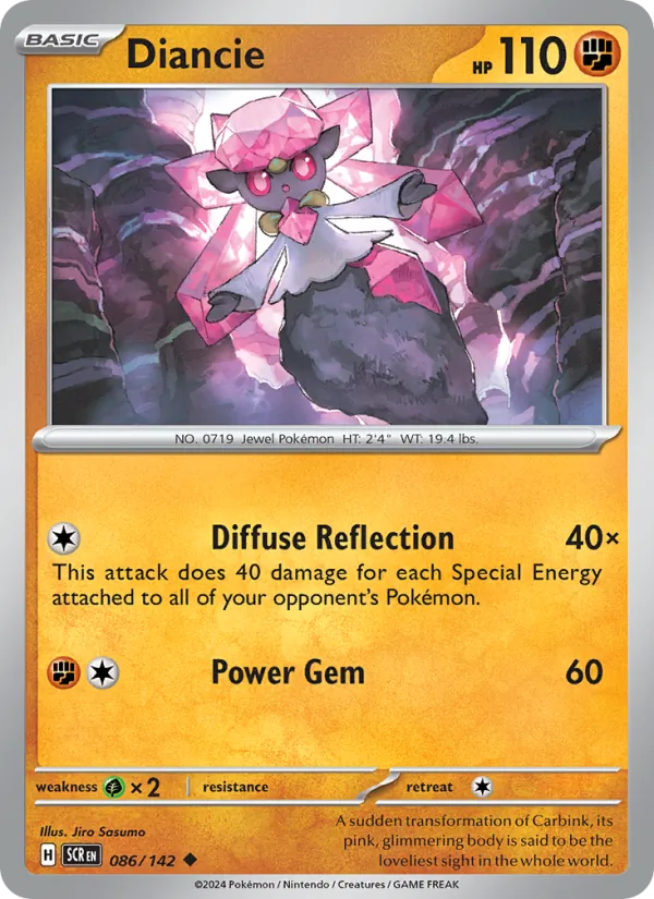 Diancie #086 – Stellar Crown card