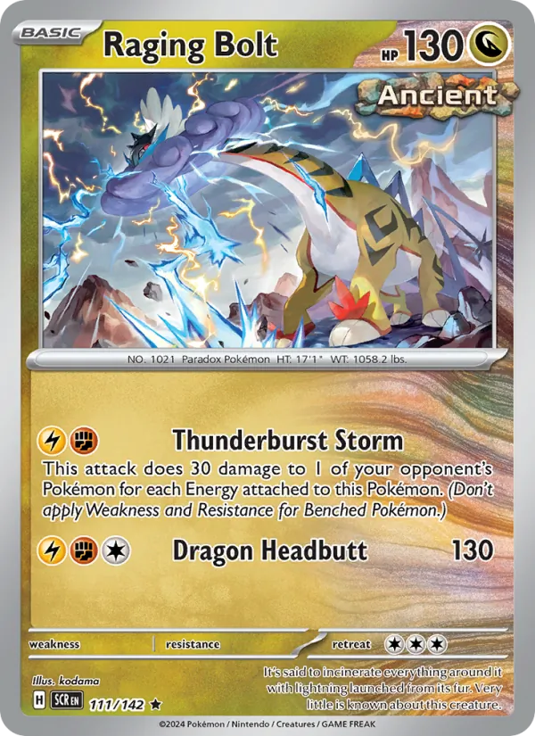 Raging Bolt #111 – Stellar Crown card